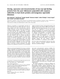 Báo cáo khoa học: Cloning, expression and characterization of two new IgE-binding proteins from the yeast Malassezia sympodialis with sequence similarities to heat shock proteins and manganese superoxide dismutase