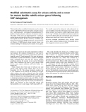 Báo cáo khóa học:  Modiﬁed colorimetric assay for uricase activity and a screen for mutant Bacillus subtilis uricase genes following StEP mutagenesis