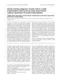 Báo cáo khóa học:  Vertical-scanning mutagenesis of amino acids in a model N-myristoylation motif reveals the major amino-terminal sequence requirements for protein N-myristoylation