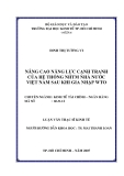 Luận văn:Nâng cao năng lực cạnh tranh của NHTM nhà nước Việt Nam sau khi gia nhập WTO