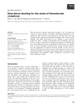 Báo cáo khoa học:  Data-driven docking for the study of biomolecular complexes