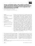 Báo cáo khoa học: Kinetic and binding studies with purified recombinant proteins ferredoxin reductase, ferredoxin and cytochrome P450 comprising the morpholine mono-oxygenase from Mycobacteriumsp. strain HE5