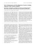 Báo cáo khoa học:  Role of hydroxyl group and R/S conﬁguration of isostere in binding properties of HIV-1 protease inhibitors