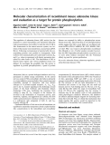 Báo cáo khoa học:  Molecular characterization of recombinant mouse adenosine kinase and evaluation as a target for protein phosphorylation