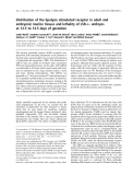 Báo cáo khoa học: Distribution of the lipolysis stimulated receptor in adult and embryonic murine tissues and lethality of LSR–/– 