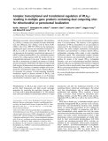 Báo cáo khoa học:  Complex transcriptional and translational regulation of iPLA2c resulting in multiple gene products containing dual competing sites for mitochondrial or peroxisomal localization