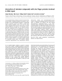 Báo cáo khoa học:  Interaction of selenium compounds with zinc ﬁnger proteins involved in DNA repair