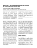 Báo cáo khoa học:  Suppression of heat- and polyglutamine-induced cytotoxicity by nonsteroidal anti-inﬂammatory drugs