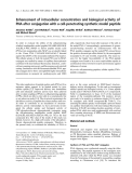 Báo cáo khoa học: Enhancement of intracellular concentration and biological activity of PNA after conjugation with a cell-penetrating synthetic model peptide