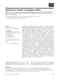 Báo cáo khoa học: Physicochemical characterization of carboxymethyl lipid A derivatives in relation to biological activity