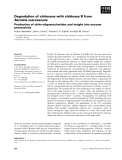 Báo cáo khoa học: Degradation of chitosans with chitinase B from Serratia marcescens Production of chito-oligosaccharides and insight into enzyme processivity