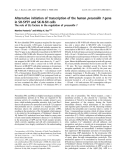 Báo cáo khoa học: Alternative initiation of transcription of the humanpresenilin 1gene in SH-SY5Y and SK-N-SH cells The role of Ets factors in the regulation ofpresenilin 1