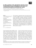 Báo cáo khoa học: In silico analysis of the adenylation domains of the freestanding enzymes belonging to the eucaryotic nonribosomal peptide synthetase-like family