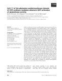 Báo cáo khoa học: Lid L11 of the glutamine amidotransferase domain of CTP synthase mediates allosteric GTP activation of glutaminase activity