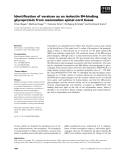 Báo cáo khoa học: Identiﬁcation of versican as an isolectin B4-binding glycoprotein from mammalian spinal cord tissue
