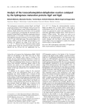 Báo cáo khoa học:  Analysis of the transcarbamoylation-dehydration reaction catalyzed by the hydrogenase maturation proteins HypF and HypE