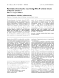 Báo cáo khoa học: Reformable intramolecular cross-linking of the N-terminal domain of heparin cofactor II