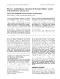 Báo cáo khoa học: Structure and membrane interaction of the internal fusion peptide of avian sarcoma leukosis virus