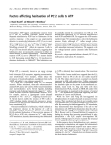 Báo cáo khoa học: Factors affecting habituation of PC12 cells to ATP