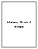 Salad rong biển mát bổ mà ngon