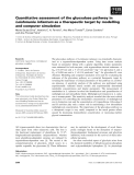 Báo cáo khoa học: Quantitative assessment of the glyoxalase pathway in Leishmania infantum as a therapeutic target by modelling and computer simulation