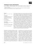 Báo cáo khoa học: Training of yeast cell dynamics