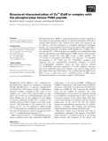 Báo cáo khoa học: Structural characterization of Ca2+/CaM in complex with the phosphorylase kinase PhK5 peptide