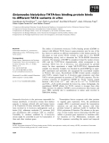 Báo cáo khoa học: Entamoeba histolytica TATA-box binding protein binds to different TATA variants in vitro