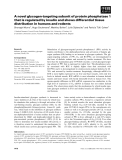 Báo cáo khoa học: A novel glycogen-targeting subunit of protein phosphatase 1 that is regulated by insulin and shows differential tissue distribution in humans and rodents