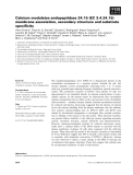 Báo cáo khoa học: Calcium modulates endopeptidase 24.15 (EC 3.4.24.15) membrane association, secondary structure and substrate speciﬁcity