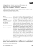 Báo cáo khoa học: Adaptation of intronic homing endonuclease for successful horizontal transmission