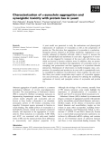 Báo cáo khoa học: Characterization of a-synuclein aggregation and synergistic toxicity with protein tau in yeast