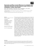 Báo cáo khoa học: Expression proﬁling reveals differences in metabolic gene expression between exercise-induced cardiac effects and maladaptive cardiac hypertrophy