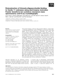 Báo cáo khoa học: Determination of thioxylo-oligosaccharide binding to family 11 xylanases using electrospray ionization Fourier transform ion cyclotron resonance mass spectrometry and X-ray crystallography