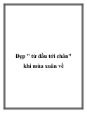 Đẹp từ đầu tới chân khi mùa xuân về 