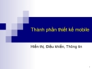 Thành phần thiết kế mobile