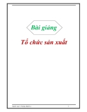 Bài giảng Tổ chức sản xuất