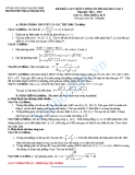 Đề thi khảo sát chất lượng lần 1 Năm 2012 - 2013 Môn toán khối A, B, D trường THPT Thuận Thành