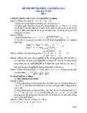 Đề thi thử đại học 2013 Môn Toán khối B Đề 6