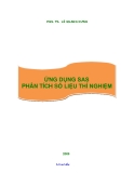 BÀI GIẢNG ỨNG DỤNG SAS PHÂN TÍCH SỐ LIỆU THÍ NGHIỆM