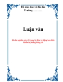 Luận văn: Đi sâu nghiên cứu về trang bị điện tự động hóa điều khiển hệ thống băng tải