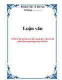 Luận văn: Thiết kế hệ thống bơm dầu tăng áp 2 cấp cho hệ phát điện dự phòng công suất lớn