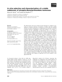 Báo cáo khoa học: In vitro selection and characterization of a stable subdomain of phosphoribosylanthranilate isomerase