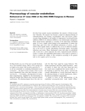 Báo cáo khoa học: Pharmacology of vascular endothelium Delivered on 27 June 2004 at the 29th FEBS Congress in Warsaw