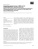 Báo cáo khoa học: Integrating signals between cAMP and the RAS/RAF/MEK/ERK signalling pathways Based on The Anniversary Prize of the Gesellschaft fu¨r Biochemie und Molekularbiologie Lecture delivered on 5 July 2003 at the Special FEBS Meeting in Brussels