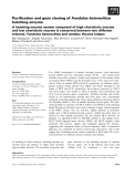 Báo cáo khoa học: Purification and gene cloning ofFundulus heteroclitus hatching enzyme A hatching enzyme system composed of high choriolytic enzyme and low choriolytic enzyme is conserved between two different teleosts,Fundulus heteroclitusand medaka Oryzias latipes