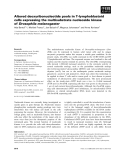 Báo cáo khoa học: Altered deoxyribonucleotide pools in T-lymphoblastoid cells expressing the multisubstrate nucleoside kinase of Drosophila melanogaster