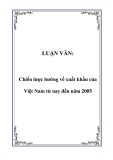 LUẬN VĂN:  Chiến lược hướng về xuất khẩu của Việt Nam từ nay đến năm 2005