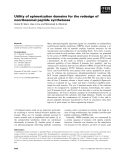 Báo cáo khoa học: Utility of epimerization domains for the redesign of nonribosomal peptide synthetases