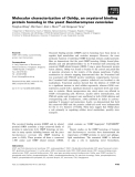 Báo cáo khoa học: Molecular characterization of Osh6p, an oxysterol binding protein homolog in the yeast Saccharomyces cerevisiae